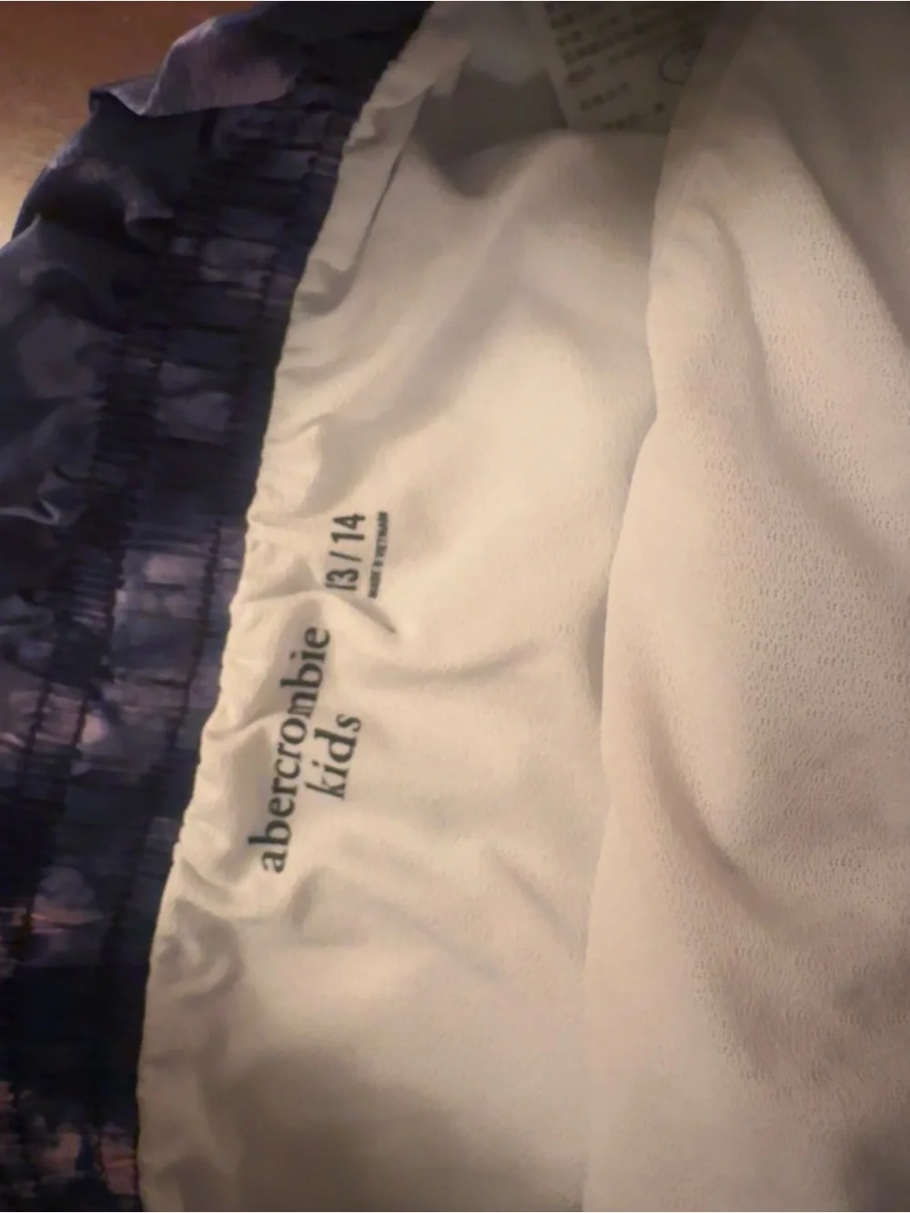 abercrombie kids Navy Blue and White Tie-Dye Sleep Tank & Shorts Set